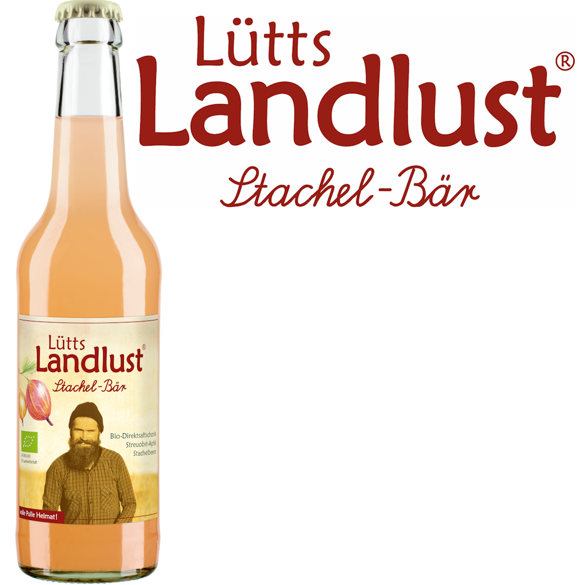 Lütts Landlust  Stachel Bär Schorle (24/0,33 Ltr. Glas MEHRWEG)