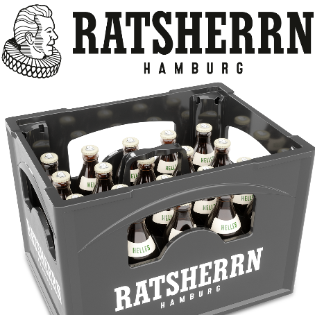 Ratsherrn Hamburg Hell (20/0,33 Ltr. Glas MEHRWEG)