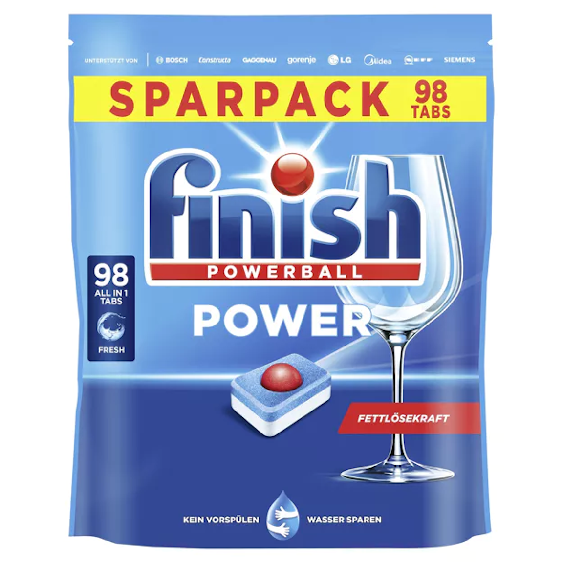 Finish Power Fresh Sparpack (98 Stück )