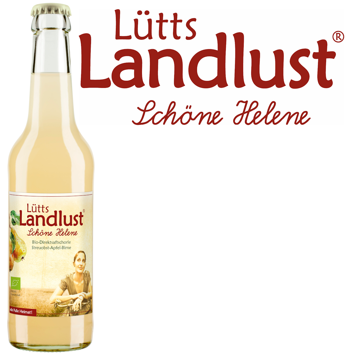 Lütts Landlust Schöne Helene Apfel-Birnenschorle (24/0,33 Ltr. Glas MEHRWEG)