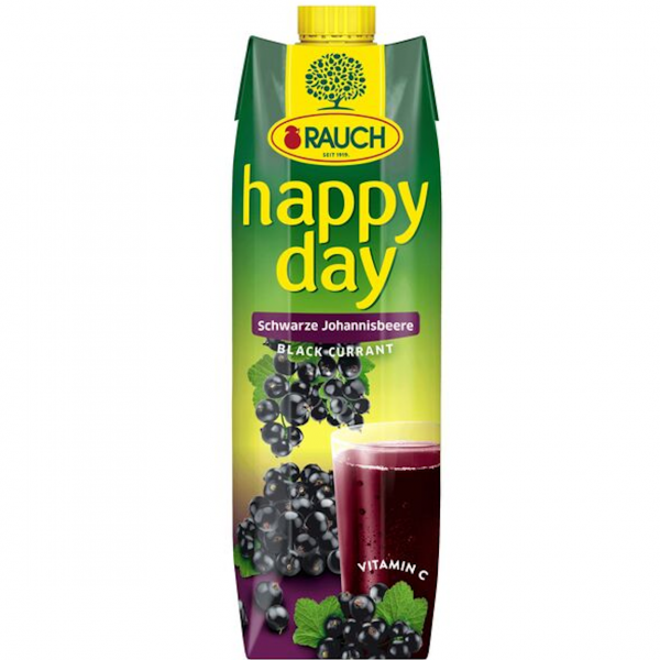 Rauch Happy Day Schwarzer Johannisbeernektar – herb‑fruchtiger Beerengenuss mit viel Vitamin C. Intensiv & aromatisch.