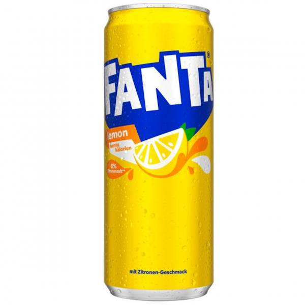 Fanta Lemon – spritzige Zitronenlimonade in der Dose