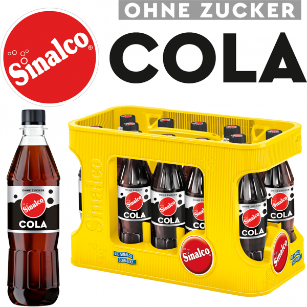 Sinalco Cola ohne Zucker (12/0,5 Ltr. PET MEHRWEG)