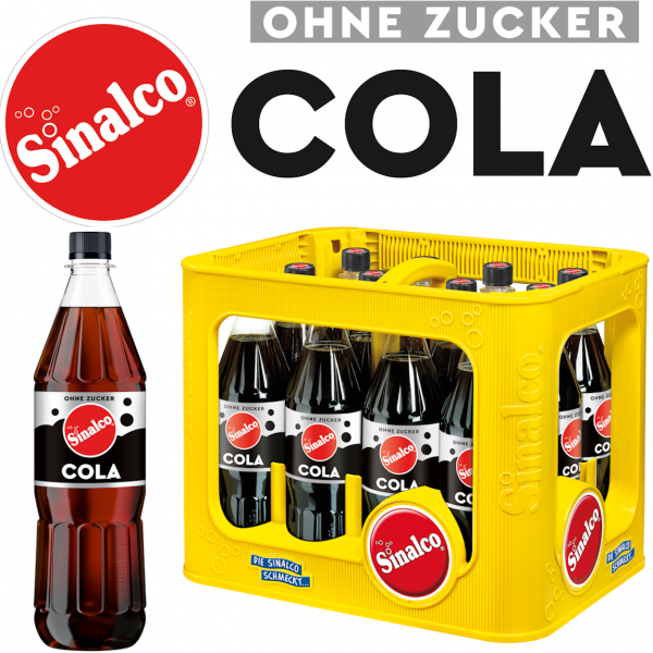 Sinalco Cola ohne Zucker (12/1 Ltr. PET MEHRWEG)