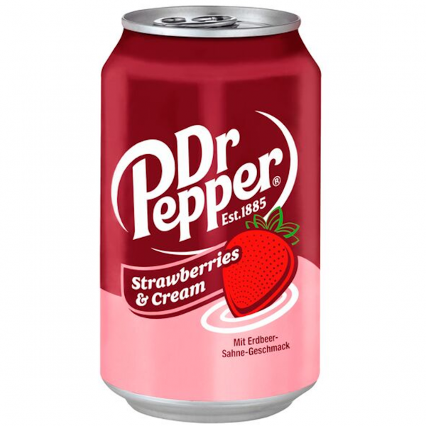 Dr. Pepper Strawberries & Cream (24/0,33 Ltr. Dose EINWEG)