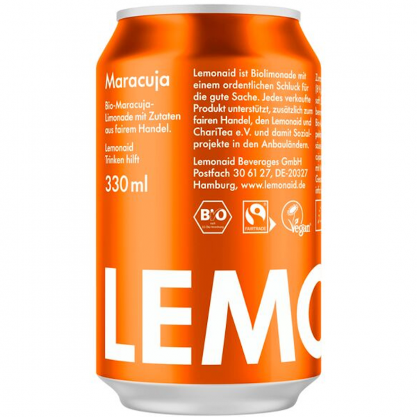 Lemonaid Maracuja (12/0,33 Ltr. Dose EINWEG)